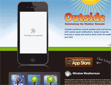 Tablet Screenshot of outsideapp.com